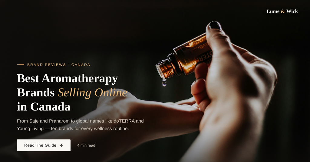 Best aromatherapy brands selling online in Canada, featuring doTERRA essential oil bottle
