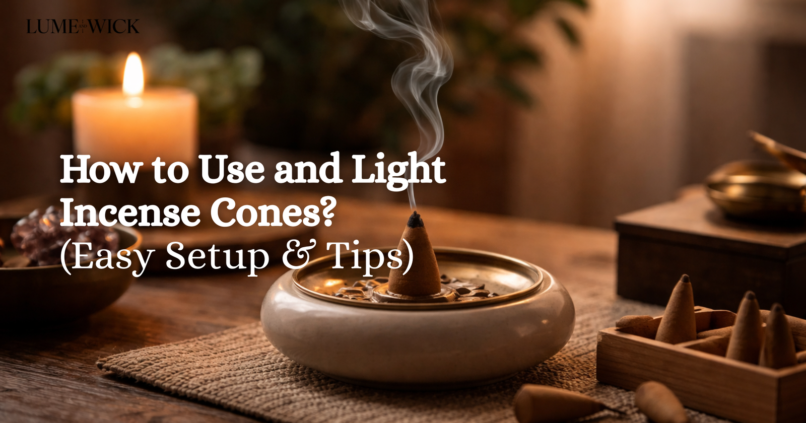 How to Use and Light Incense Cones