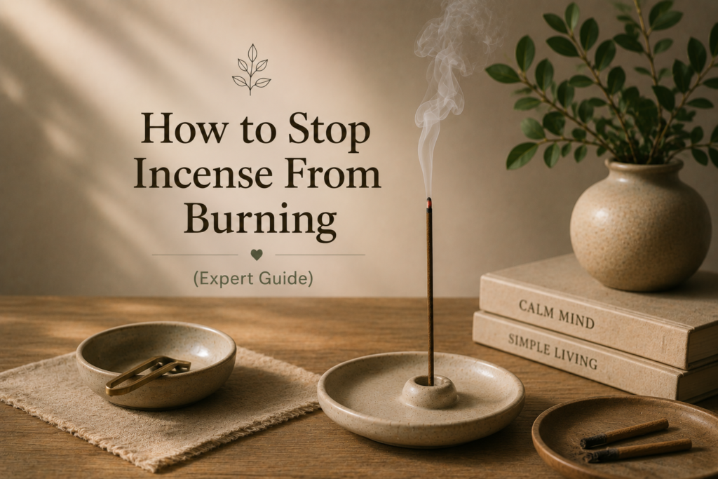 How to Stop Incense From Burning