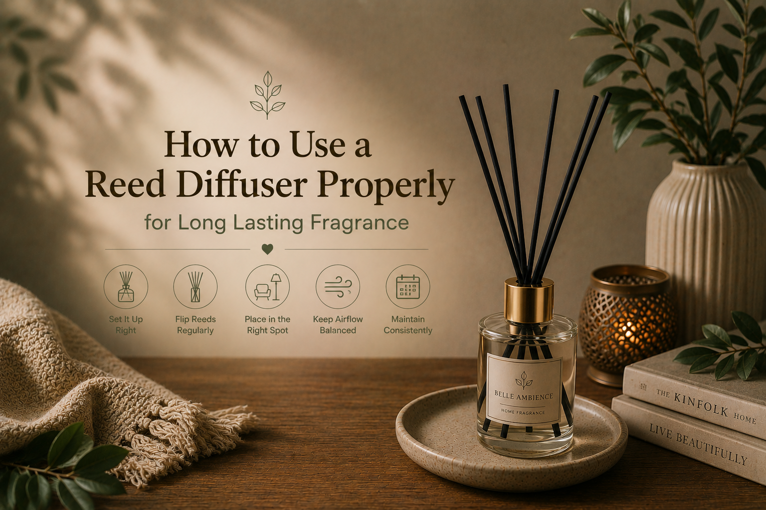 How to Use a Reed Diffuser Properly for Long Lasting Fragrance