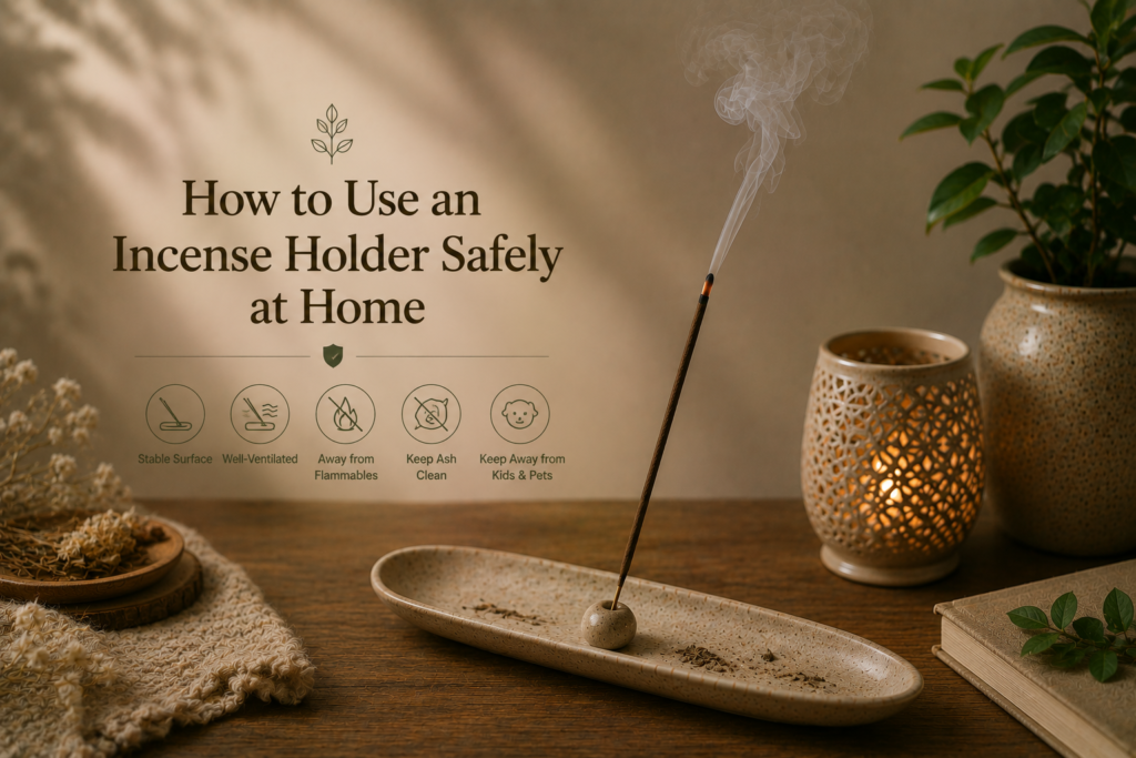 How to Use an Incense Holder Safely at Home