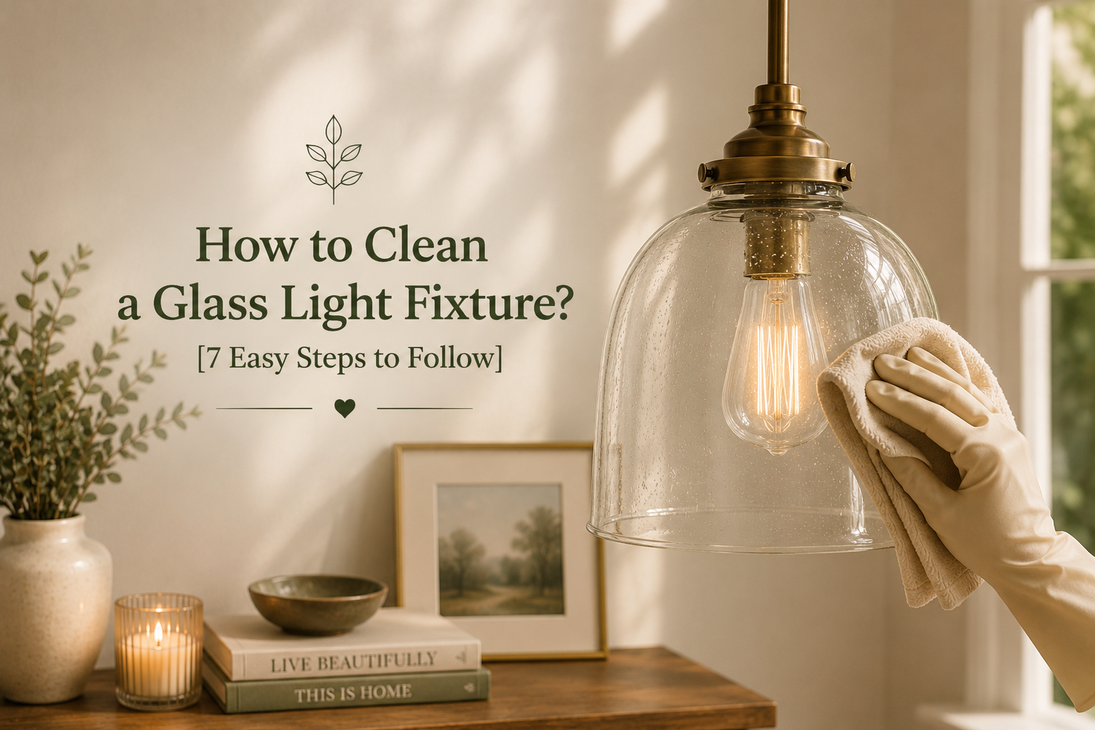 How to Clean a Glass Light Fixture? [7 Easy Steps to Follow]