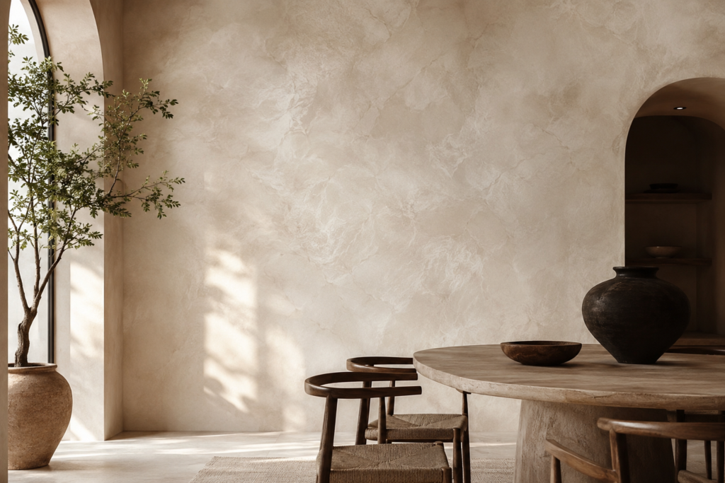 1. Venetian Plaster Walls