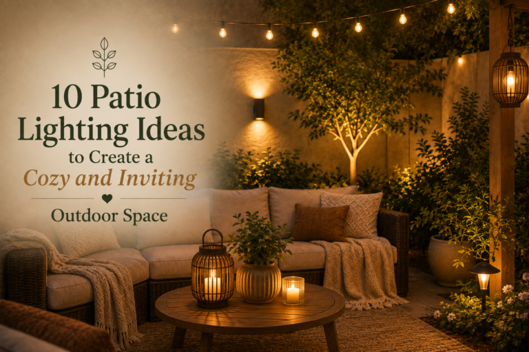 10 Patio Lighting Ideas to Create a Cozy and Inviting Outdoor Space