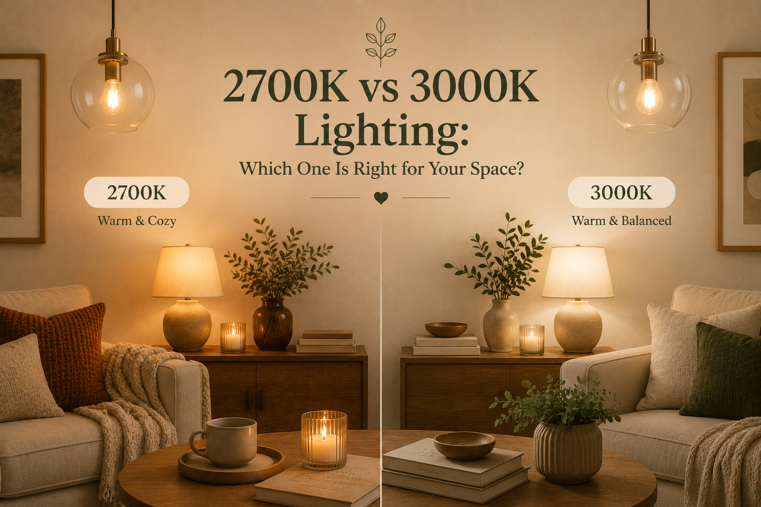2700K vs 3000K Lighting- Which One Is Right for Your Space?