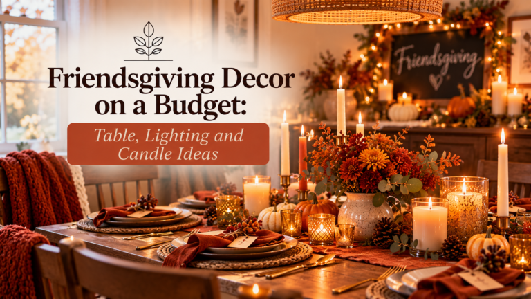 Friendsgiving Decor on a Budget: Table, Lighting and Candle Ideas