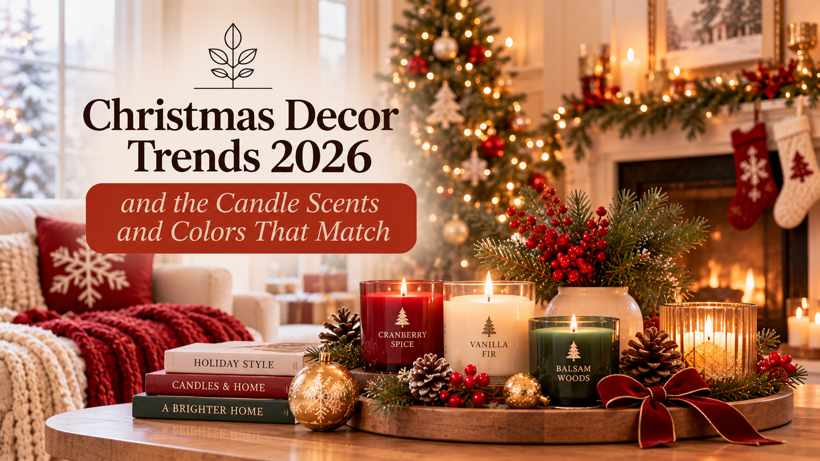 Christmas Decor Trends 2026 and the Candle Scents and Colors That Match