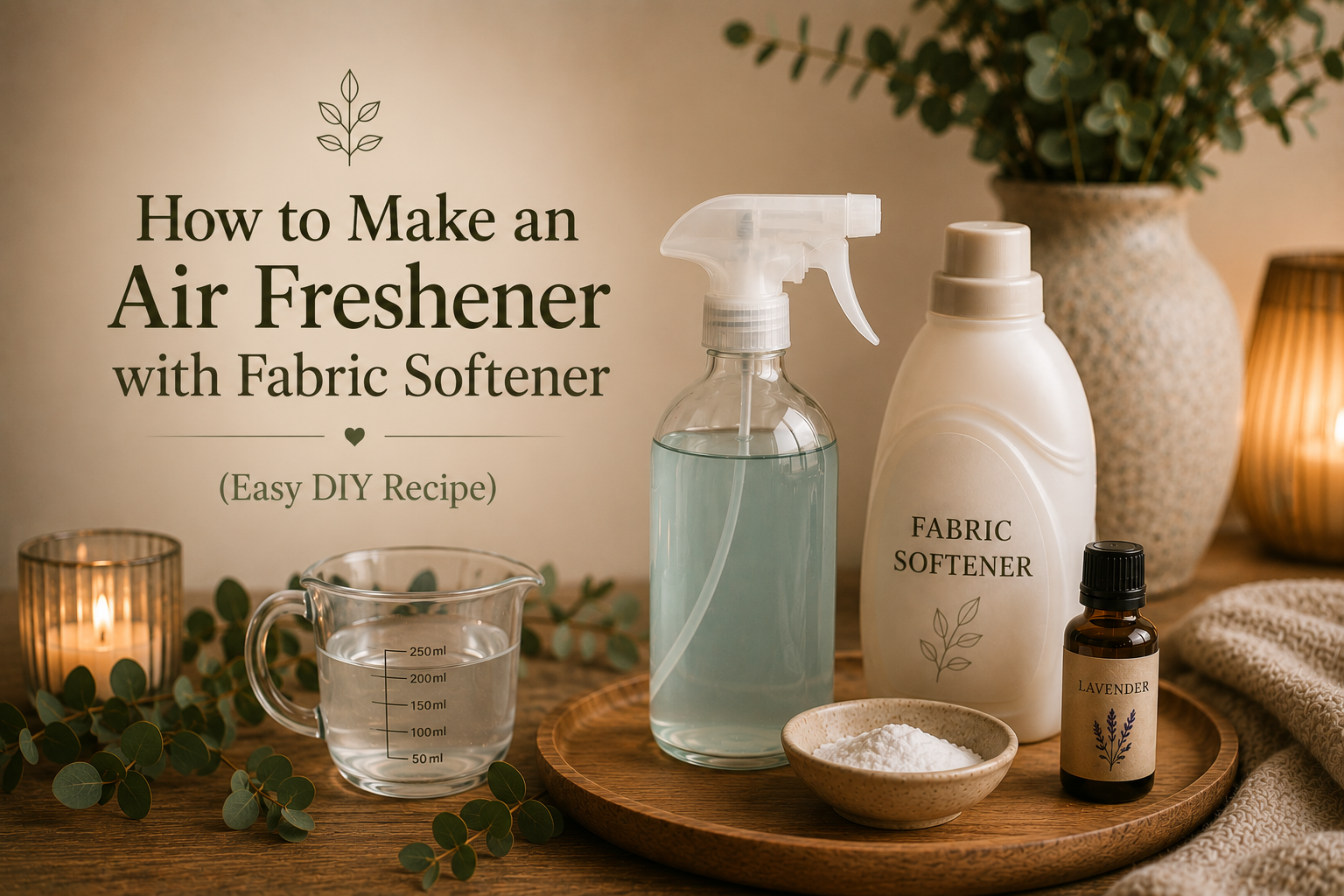How to Make an Air Freshener with Fabric Softener
